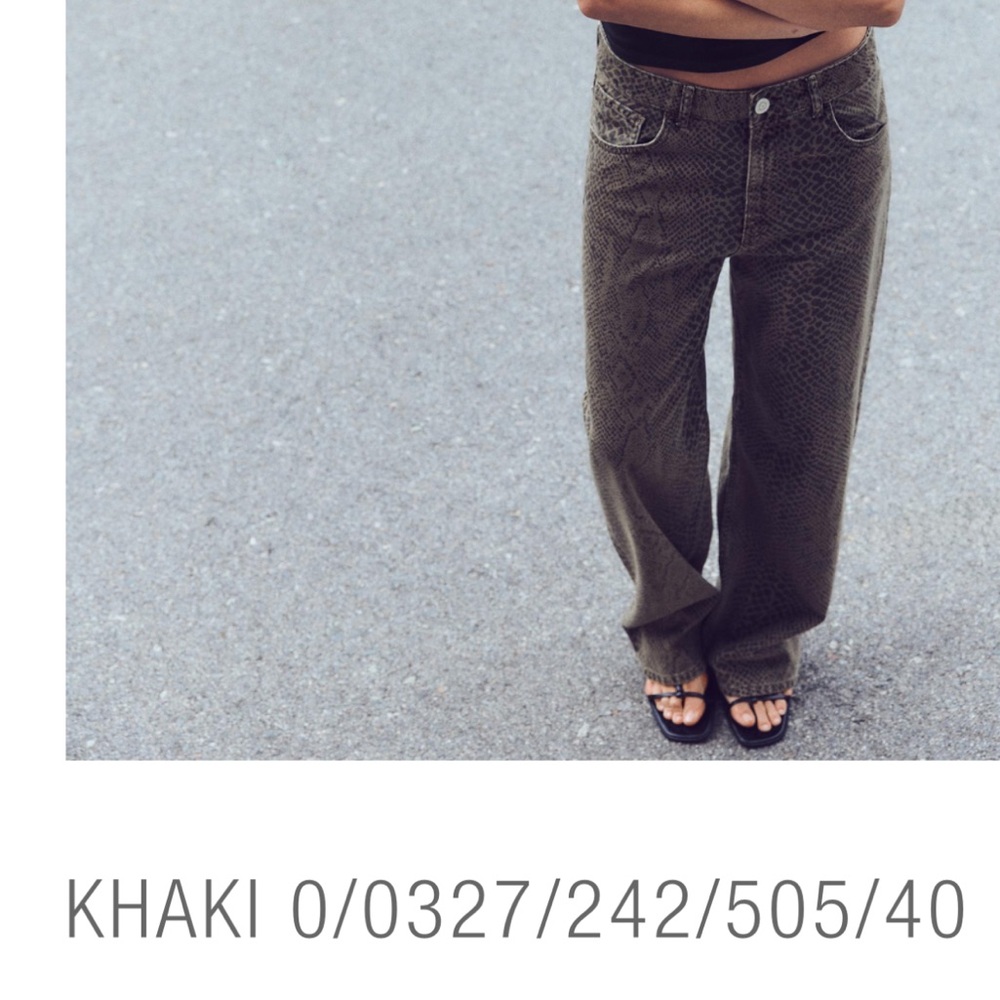Snake Print Khaki Pants